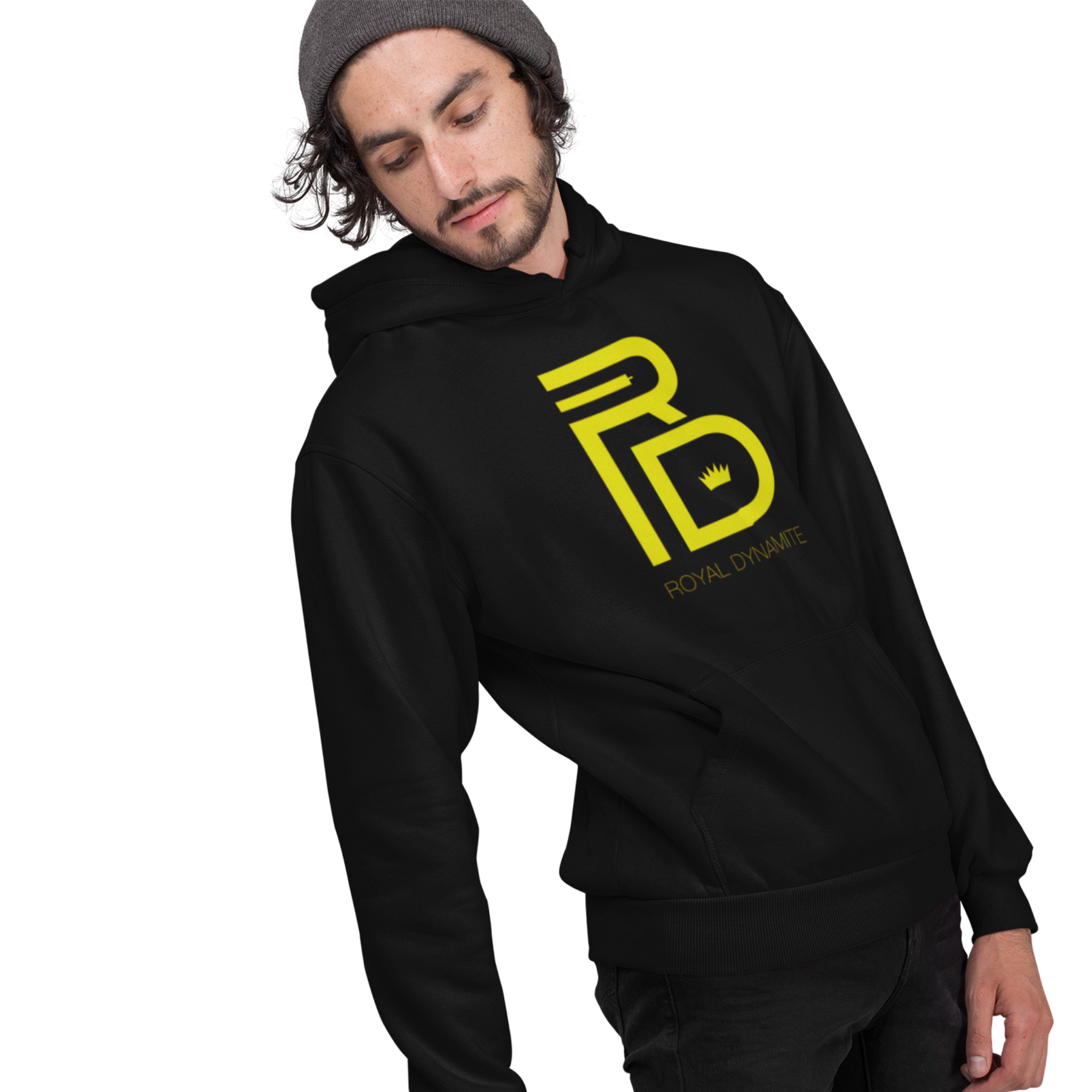 OG RD Logo Hoodie BLACK & YELLOW
