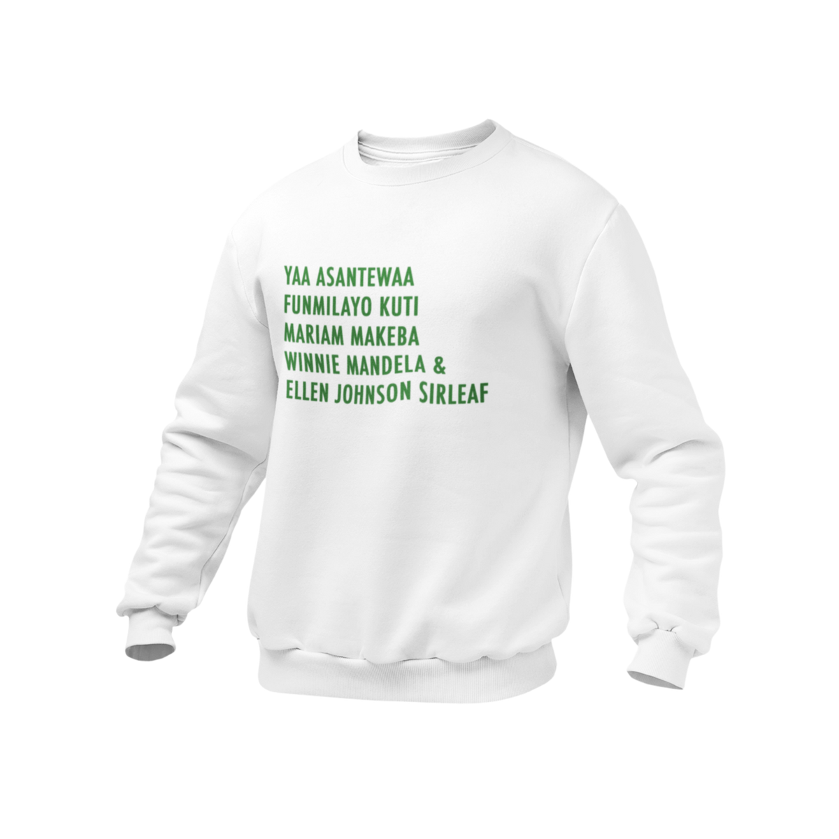 FREEDOM FIGHTERS WHITE SWEATER - Royal Dynamite #color_WHITE & GREEN