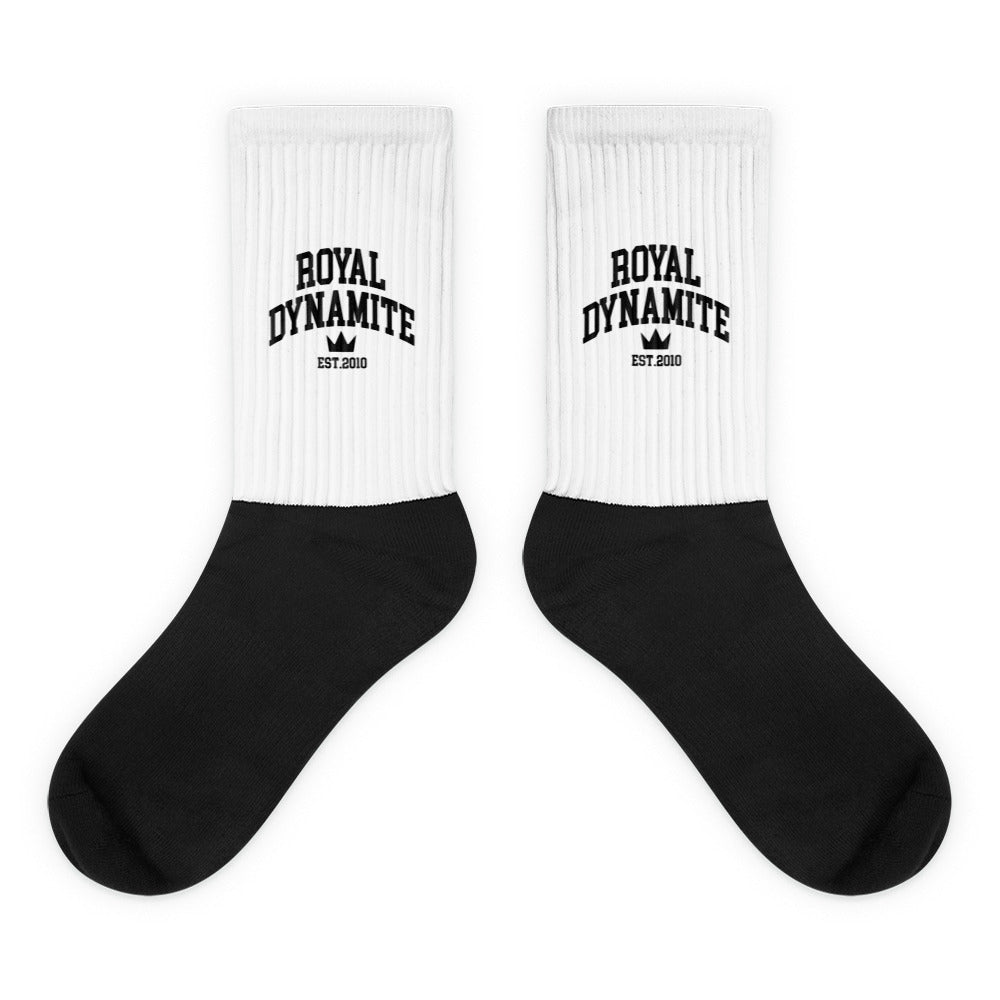 New Royal Dynamite Black Foot Sublimated Socks
